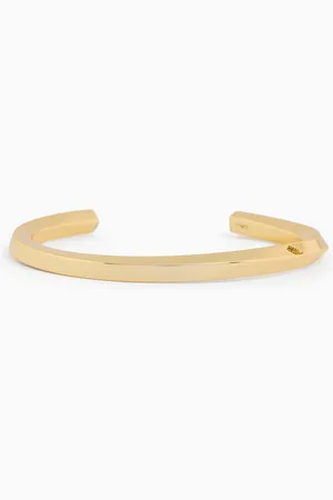 Emporio Armani Armspange aus goldfarbenem Messing