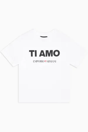 Emporio Armani ASV T-Shirt aus Jersey mit „Ti amo“-Print