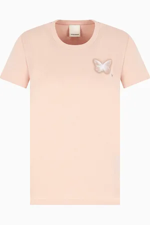 Emporio Armani Jersey-T-Shirt mit Maxi-Print der Peace ASV Sonderkollektion