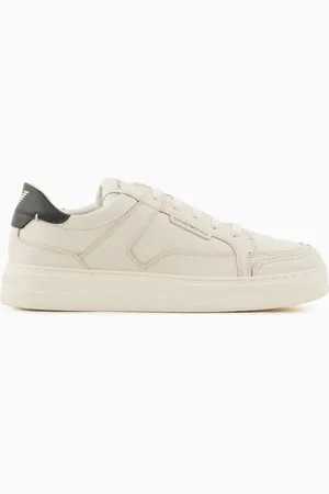 Emporio Armani Sneaker aus gehämmertem Leder