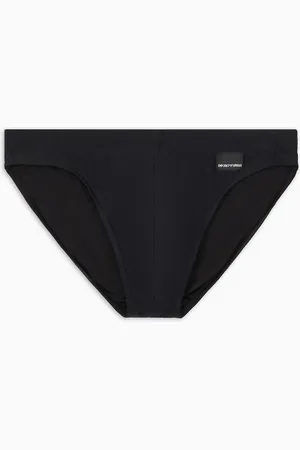 Emporio Armani Badeslip mit dem Black-Edition-Logo-Patch