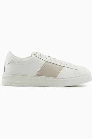 Emporio Armani Sneaker aus Leder mit Logo-Detail