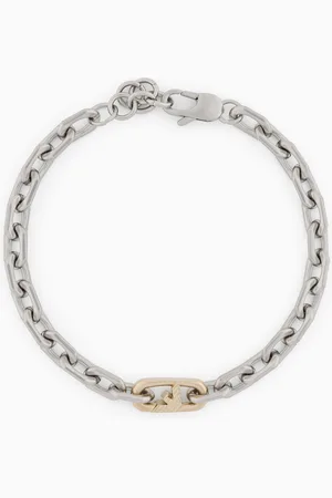 Emporio Armani Gliederarmband aus zweifarbigem Edelstahl