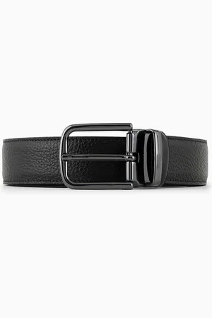 Emporio Armani Wendegürtel aus genarbtem Leder