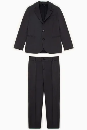 Emporio Armani Einreihiger Anzug aus Schurwollfresko
