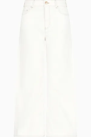 Emporio Armani Jeans J33 mit mittelhohem Bund und verkürztem, ausgestelltem Bein aus stückgefärbtem Bull