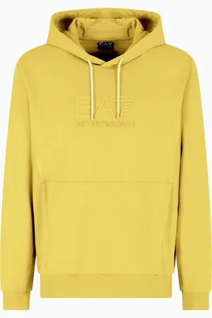 EA7 Visibility Sweatshirt mit Kapuze aus Baumwolle