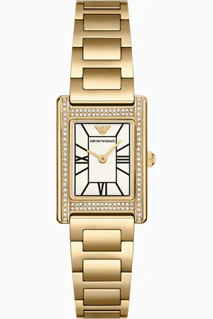 Emporio Armani Zweizeigeruhr aus goldfarbenem Edelstahl