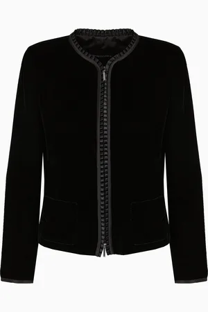 Emporio Armani Jacke mit Reißverschluss aus Samt