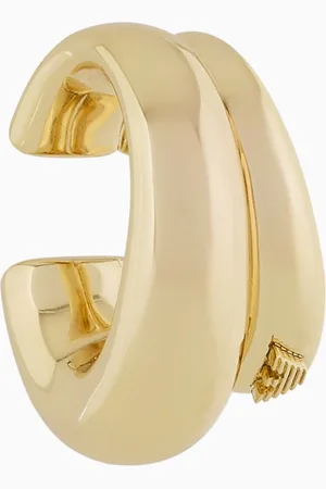 Emporio Armani Goldfarbene Ear Cuffs aus Messing