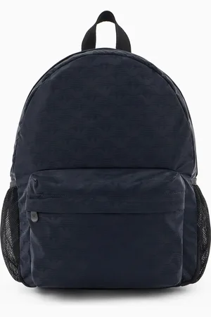 Emporio Armani Rucksack aus Nylon mit Allover-Adler