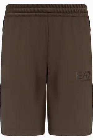 EA7 Gold Label Shorts aus elastischem Funktions-Twill