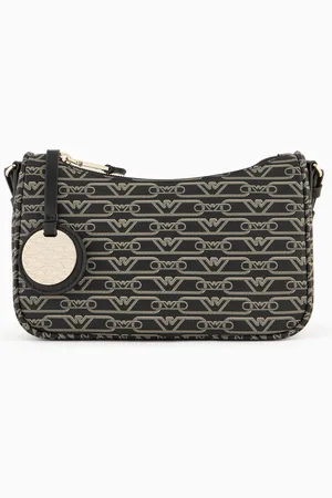 Emporio Armani Tasche mit Allover-Monogramm-Print