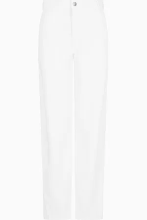 Emporio Armani Icon Jeans J4H mit ovalem Bein aus stückgefärbtem Drillich