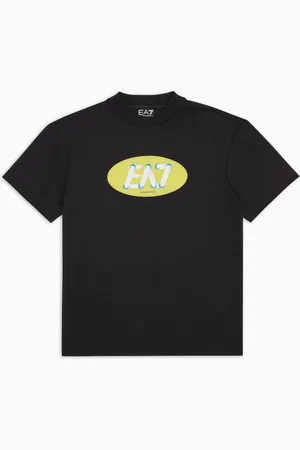 EA7 Graphic Series Boy T-Shirt mit Print, gefertigt aus Baumwoll-Jersey