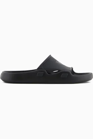 Emporio Armani Slider aus PVC mit Adler-Logoband