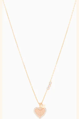 Emporio Armani Halskette mit Anhänger aus roségoldfarbenem Sterlingsilber