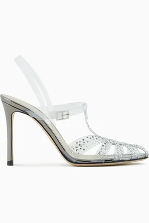 Giorgio Armani Sandalen mit Absatz aus PVC und Strass