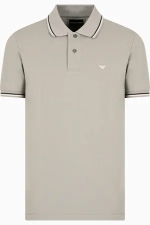 Emporio Armani Poloshirt Slim Fit aus Pikee mit Stretchanteil und Mikro-Adler