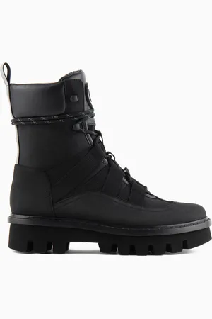 Giorgio Armani Neve Schnürstiefeletten aus Nubuk, Funktionsgewebe und Nappa