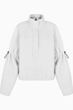 Giorgio Armani Neve Stehkragen-Sweatshirt aus Schurwolle und Kaschmir-Jersey mit Fleece-Effekt