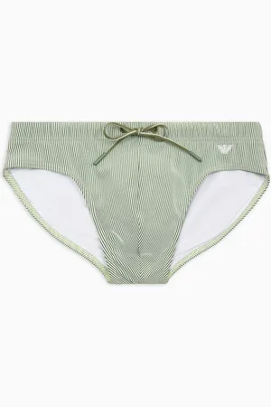 Emporio Armani Badeslip mit Streifenmuster