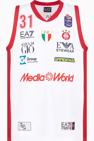 EA7 Replika-Tanktop der Olimpia Milano 24/25 Championship