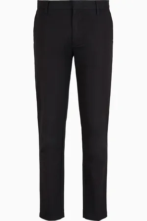 Emporio Armani Chinohose aus komfortablem Gabardine