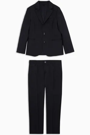 Emporio Armani Einreihiger Anzug aus Schurwollfresko