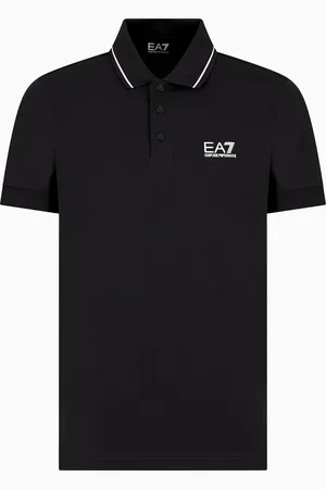 EA7 Core Identity Poloshirt aus Baumwollstretch-Pikee