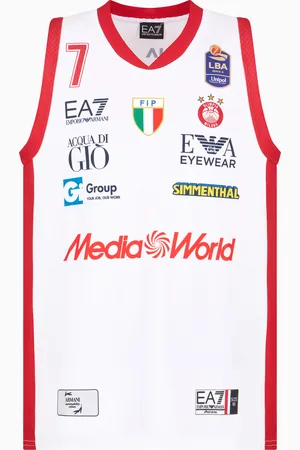 EA7 Replika-Tanktop der Olimpia Milano 24/25 Championship
