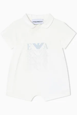 Emporio Armani Strampler aus Jersey mit Logo