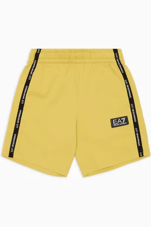 EA7 Logo Series Boy Bermudashorts aus Baumwolle