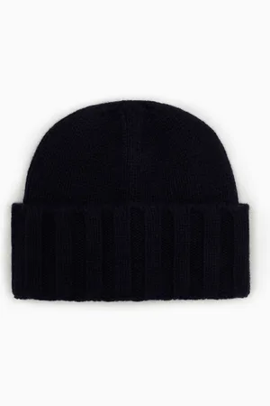 Emporio Armani Rippstrick-Mütze aus Kaschmir