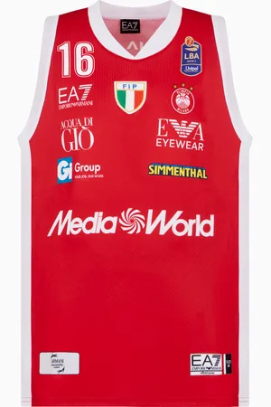 EA7 Replika-Tanktop der Olimpia Milano 24/25 Championship
