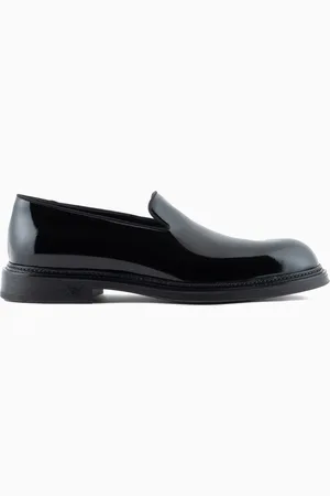 Emporio Armani Mokassins aus Lackleder