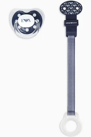 Emporio Armani Babycare-Set mit Schnuller und Kordel