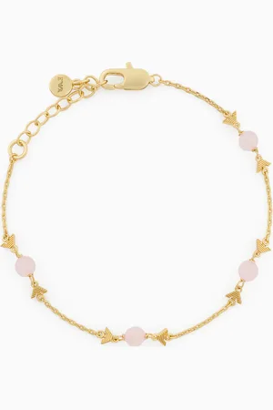 Emporio Armani Glieder-Armband aus goldfarbenem Messing