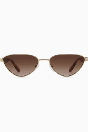 Emporio Armani Sonnenbrille mit unregelmäßig geformter Fassung für Damen