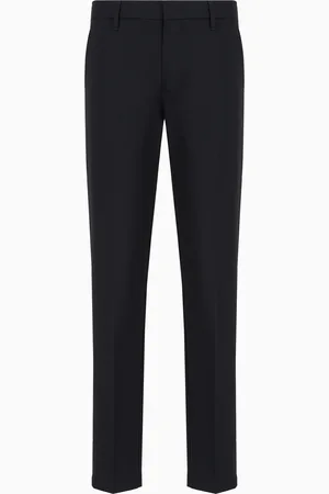 Emporio Armani Chinohose aus komfortablem Gabardine