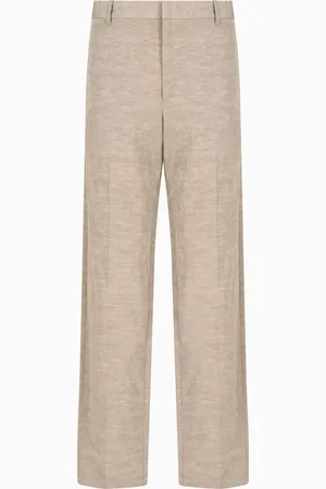Emporio Armani Chinohose aus Leinenmischgewebe