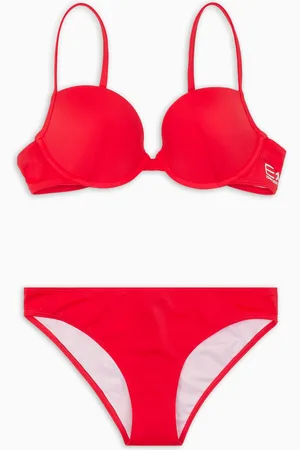 EA7 Push-up-Bralette-Bikini mit Logo