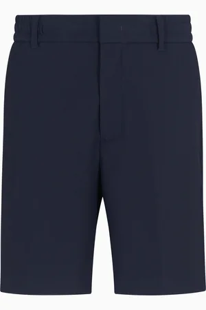 Emporio Armani Bermudashorts aus Stretch-Nylon in Canneté-Optik