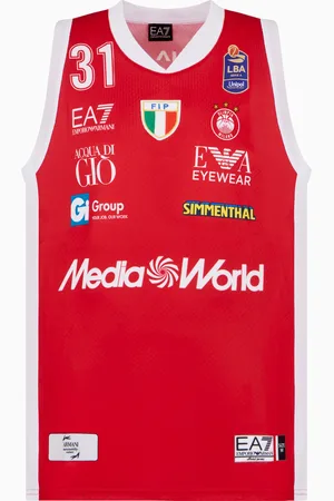 EA7 Replika-Tanktop der Olimpia Milano 24/25 Championship