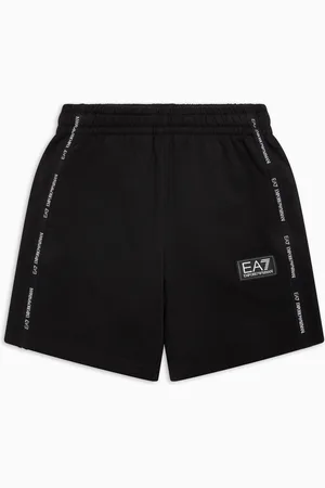 EA7 Logo Series Boy Bermudashorts aus Baumwolle