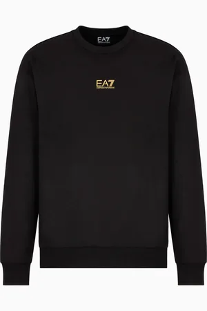 EA7 Core Identity Sweatshirt mit Rundhalsausschnitt aus Baumwolle