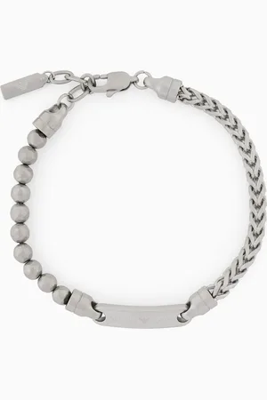 Emporio Armani Edelstahl-Plattenarmreifen