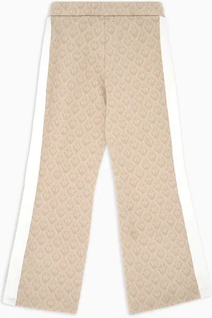 Emporio Armani ASV Schlaghose in einem Jersey in Jacquard-Verarbeitung mit Allover-Adler