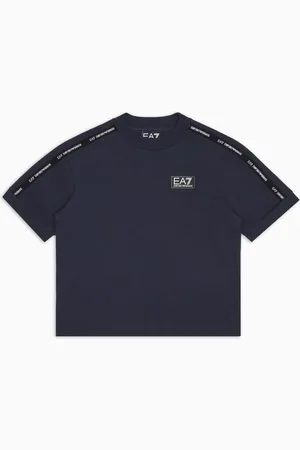 EA7 Logo Series Boy T-Shirt aus Baumwolle