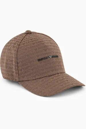 Emporio Armani Baseballcap aus Nylon mit durchgehendem Logo-Schriftzug-Jacquard